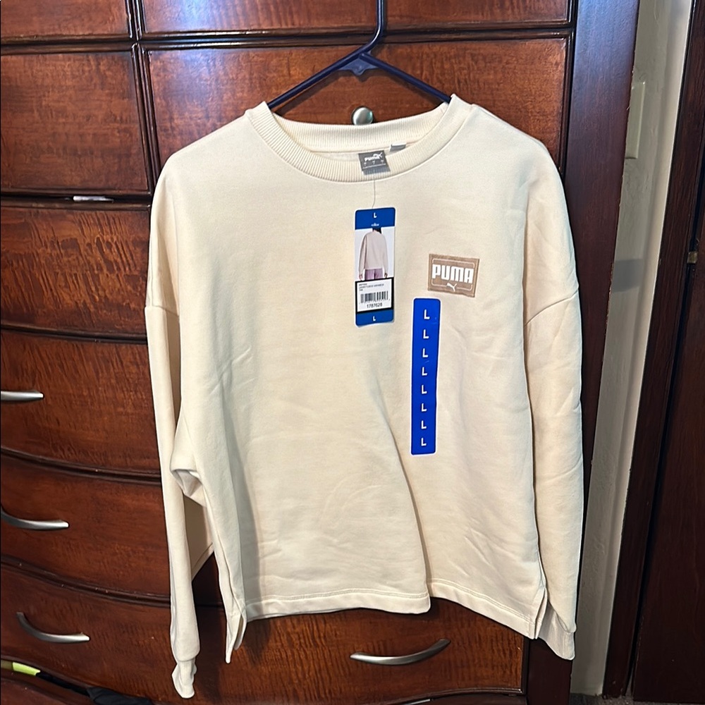 Puma Beige Long Sleeve Top